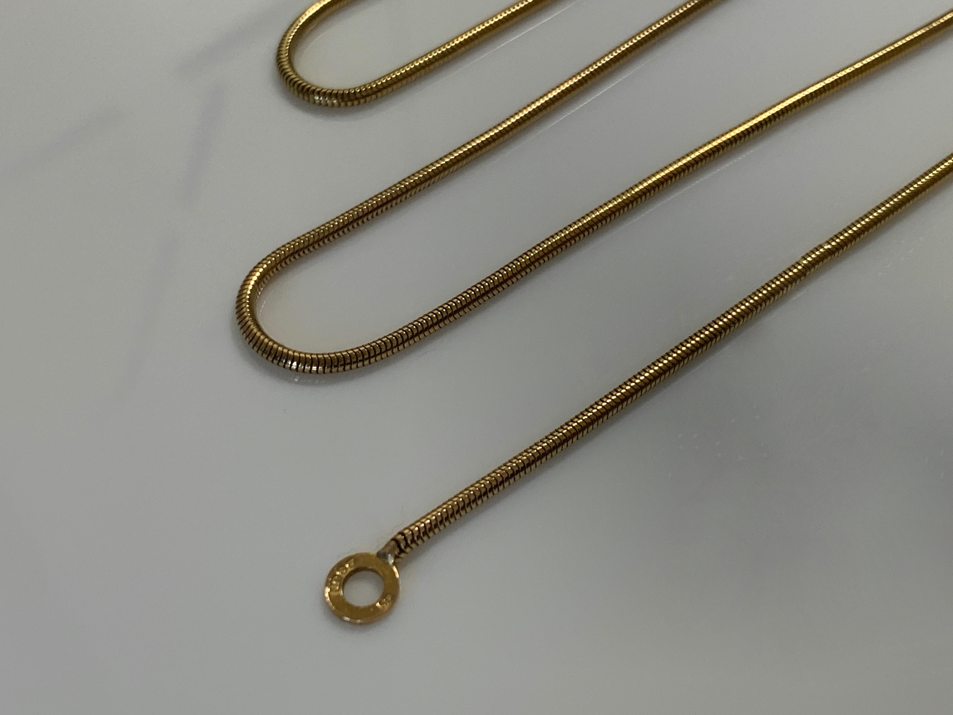 Women's 9ct Gold Balestra Goldsmiths Vintage Snake Chain