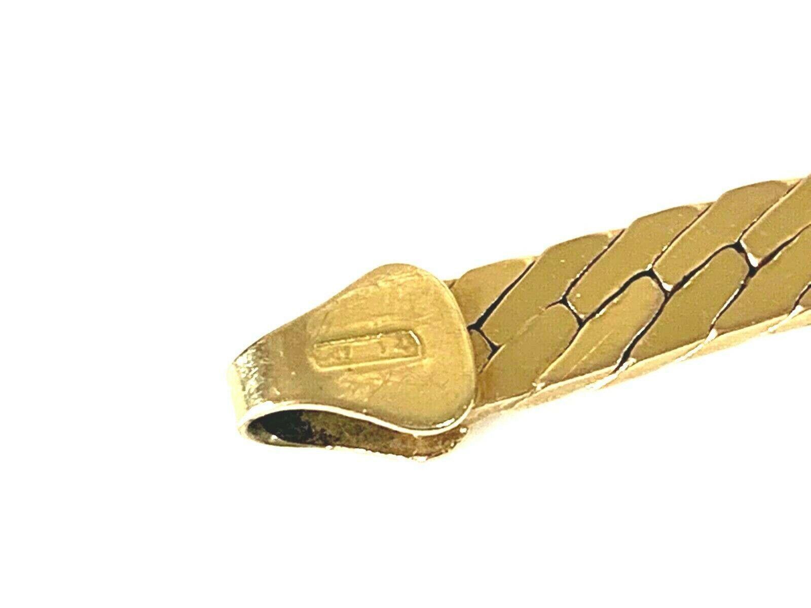 Women's or Men's 9ct Gold Bracelet by Italian Goldsmiths Unoaerre For Sale