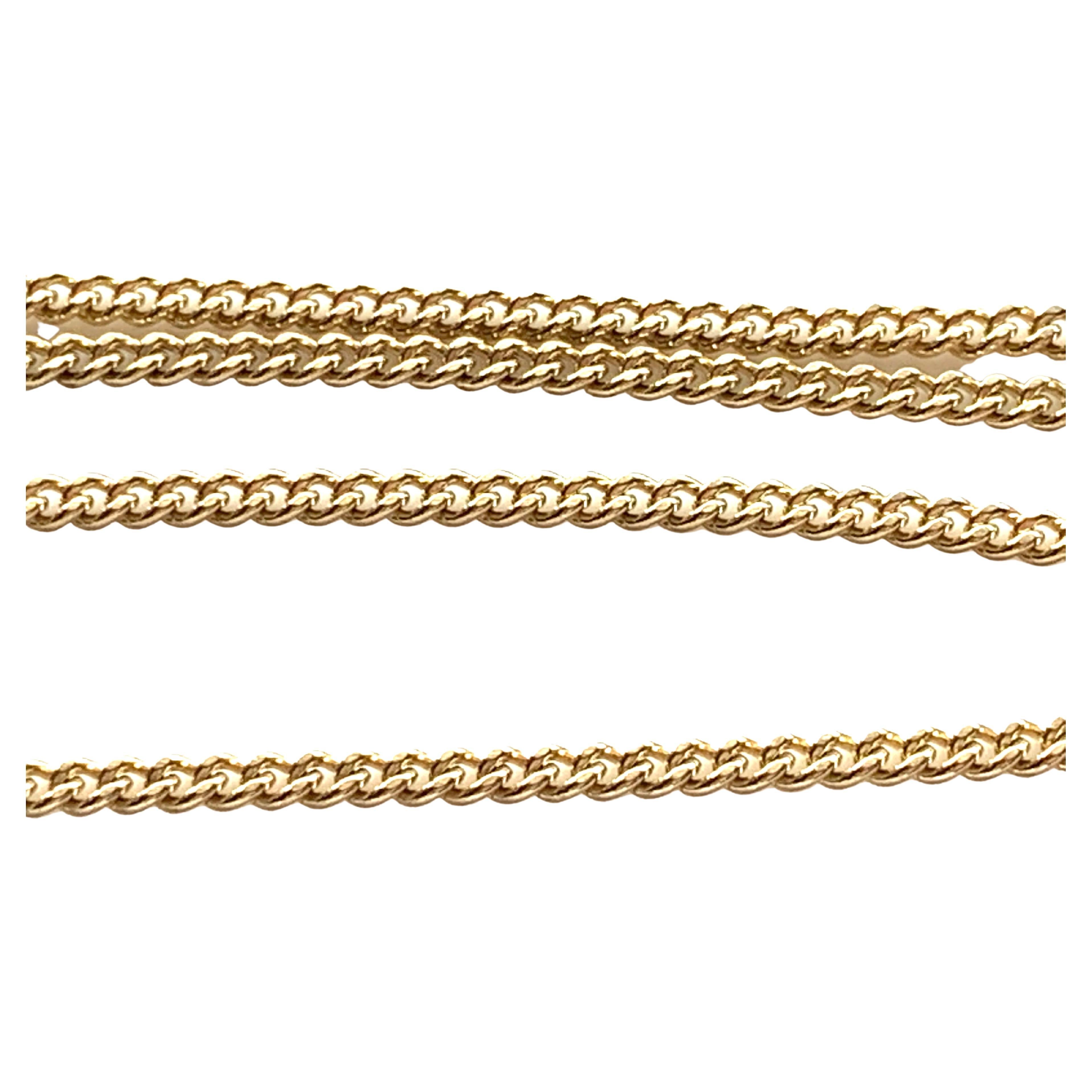 9ct Gold Curb Chain For Sale