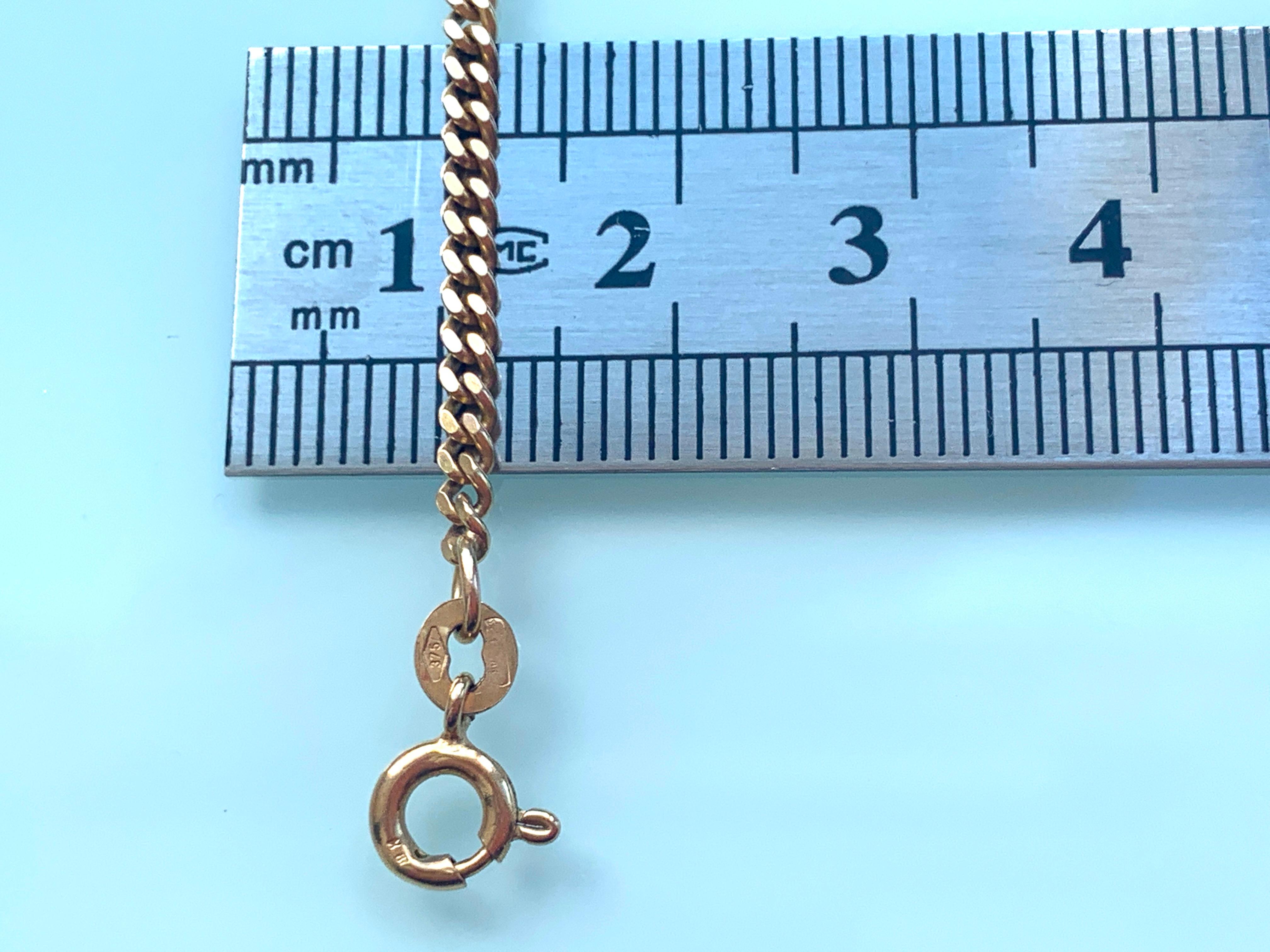 Women's or Men's 9ct Gold Curb Chain by Unoaerre