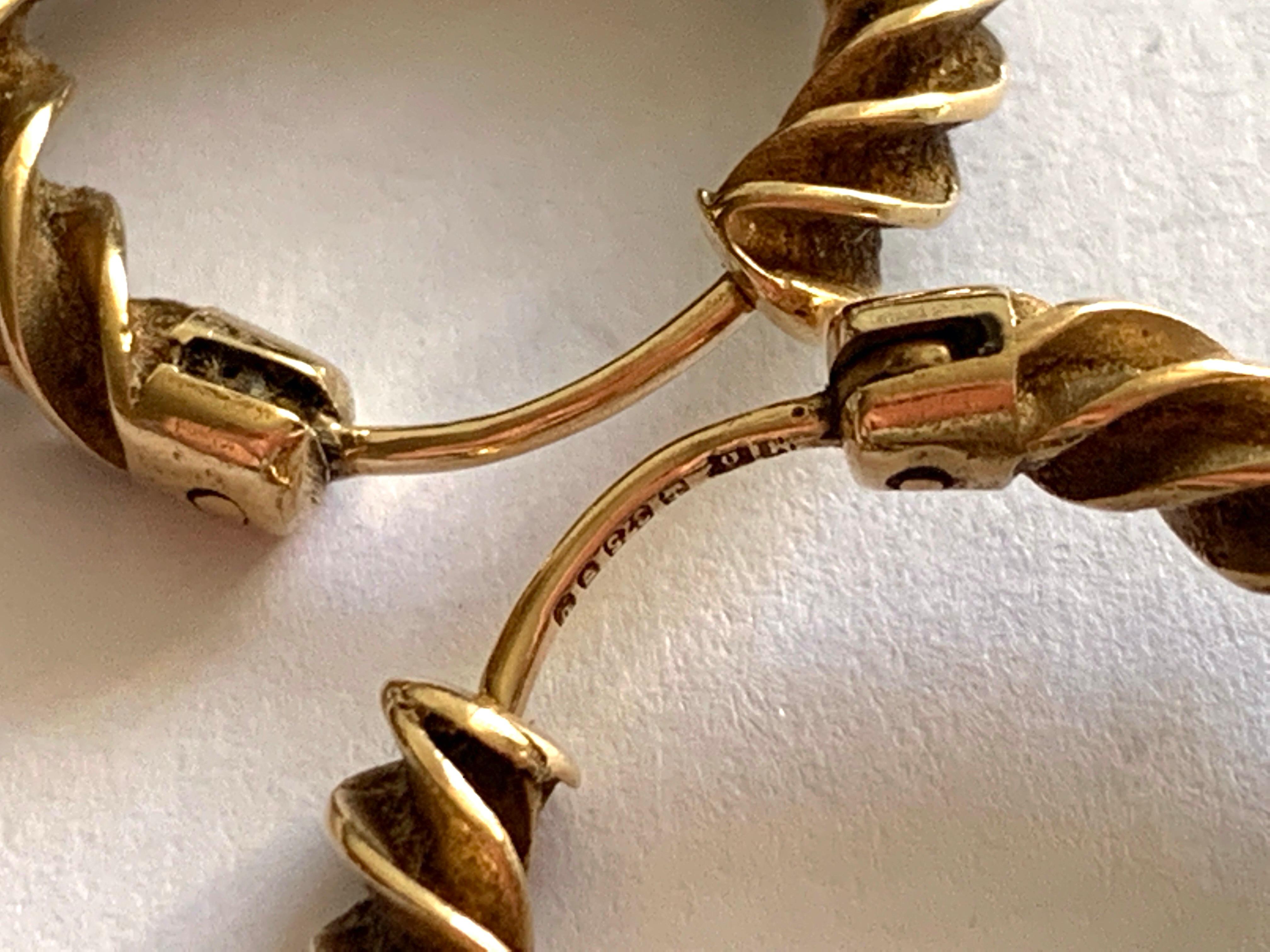 9ct Gold Ohrringe  im Zustand „Gut“ im Angebot in London, GB
