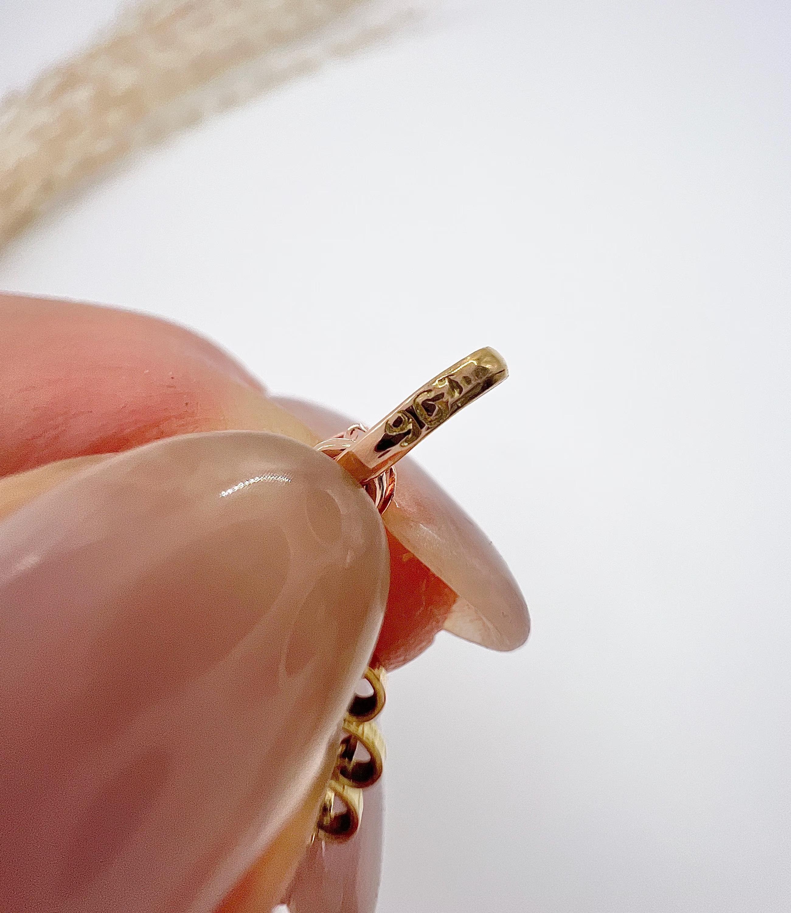 Pendentif Suffragette en or 9ct, de style édouardien, en améthyste, péridot, perles de rocaille et émail Unisexe en vente