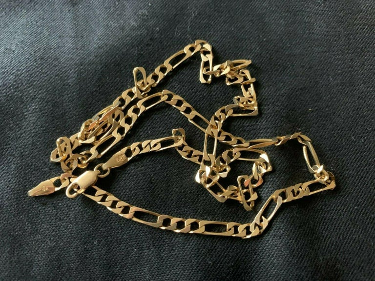 9ct Gold Vintage Chain For Sale at 1stDibs