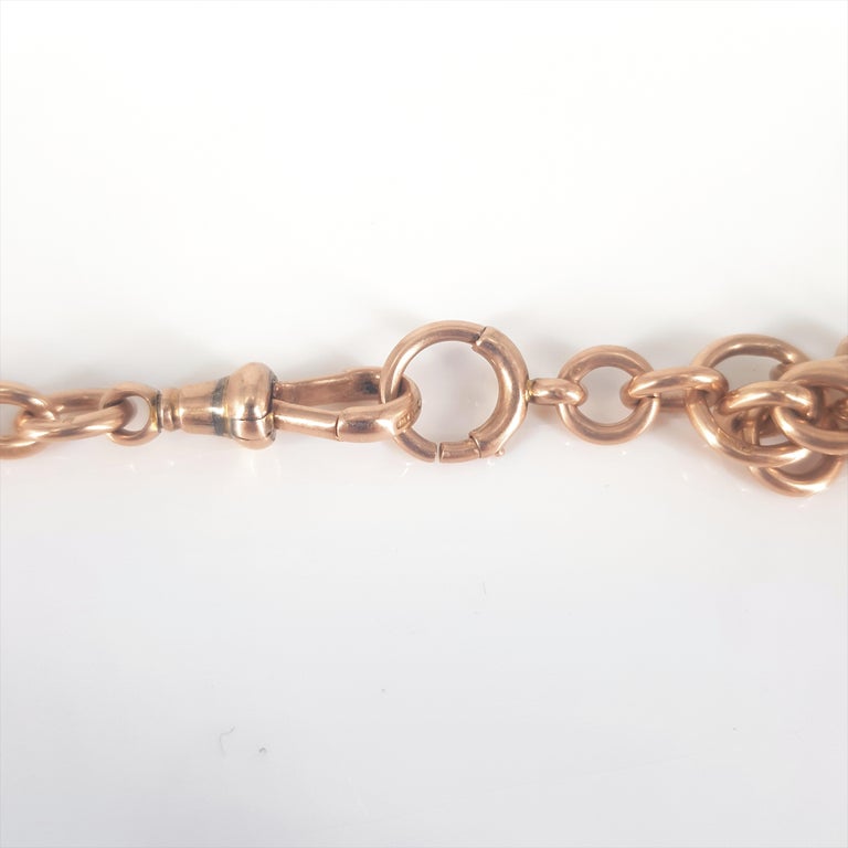 9ct Gold Fob Chain For Sale at 1stDibs