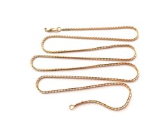 9ct Gold Geometric design 24" Chain
