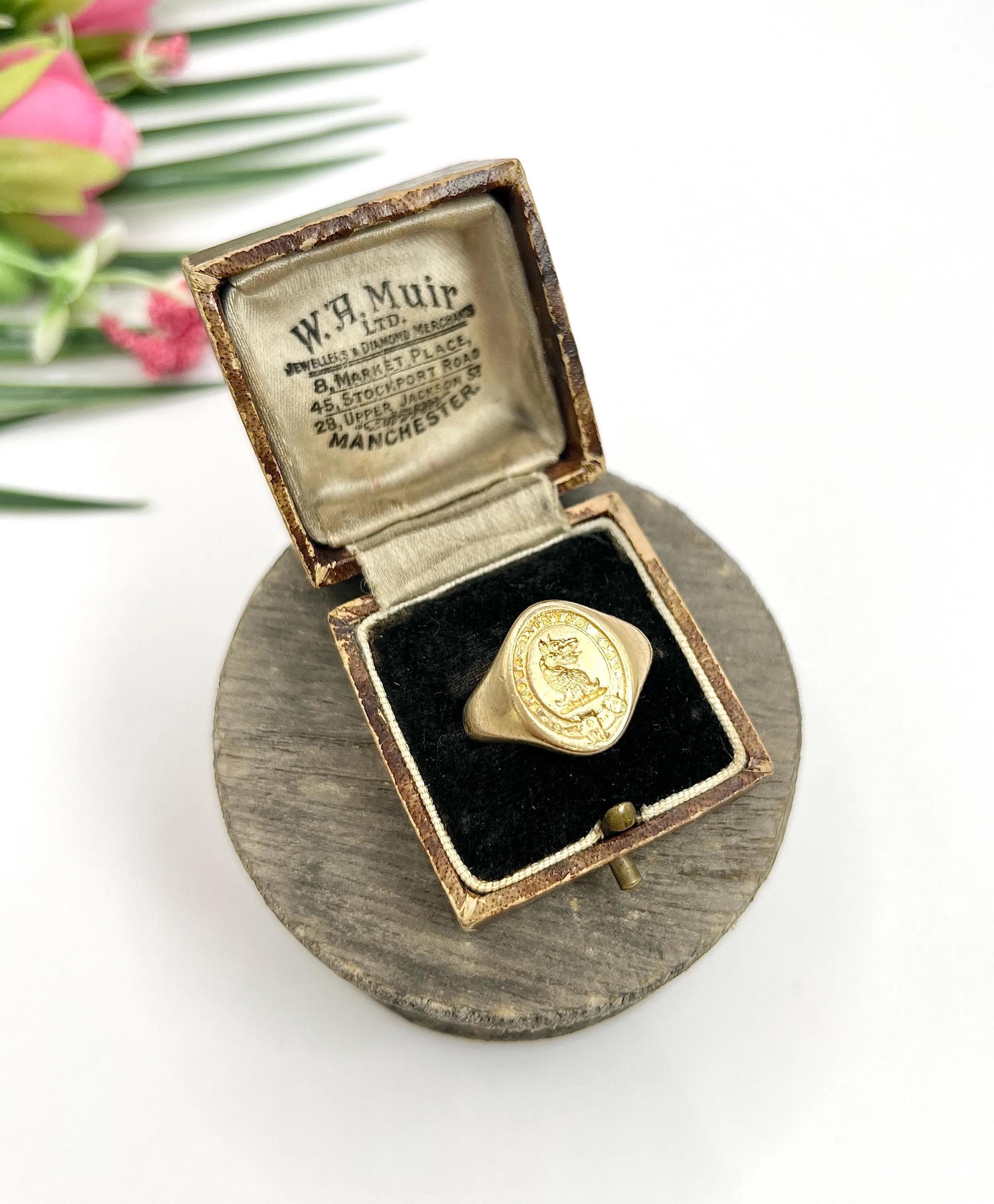 Bague chevalière ovale Griffin 