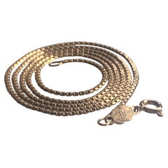 Vintage 9ct Gold Chain Necklace by UnoAErre, Italy, 24 Inches Long