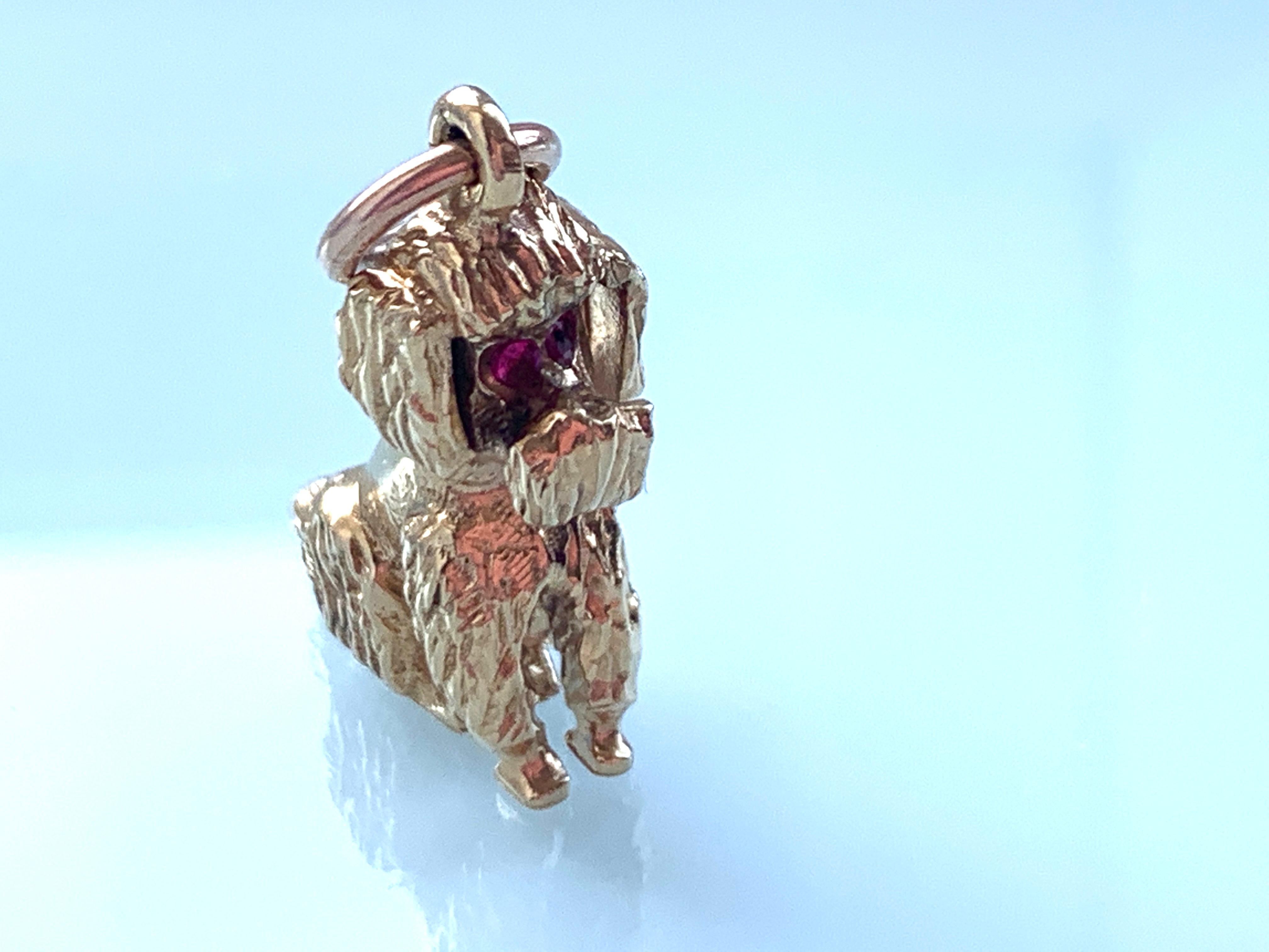 Round Cut 9ct Gold Poodle by Georg Jensen