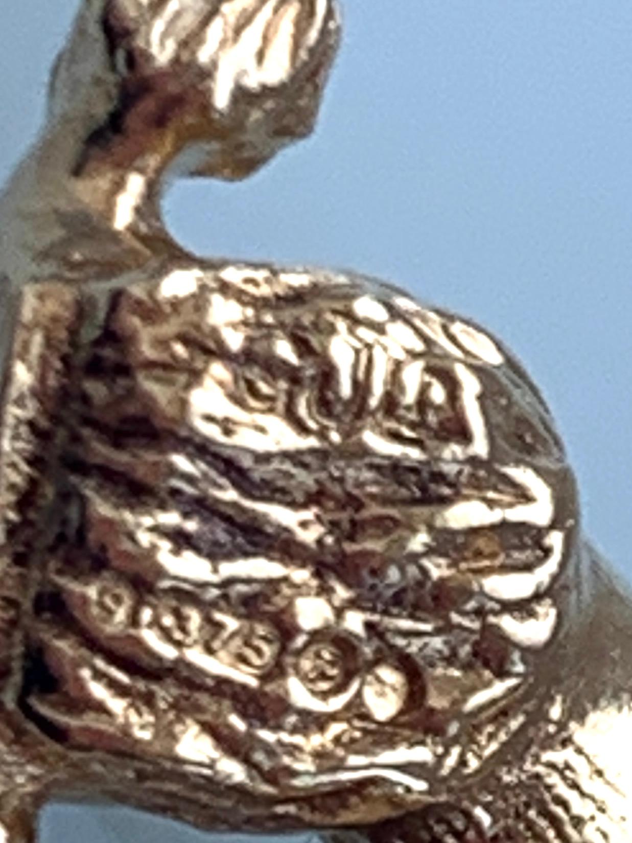 Women's 9ct Gold Poodle by Georg Jensen