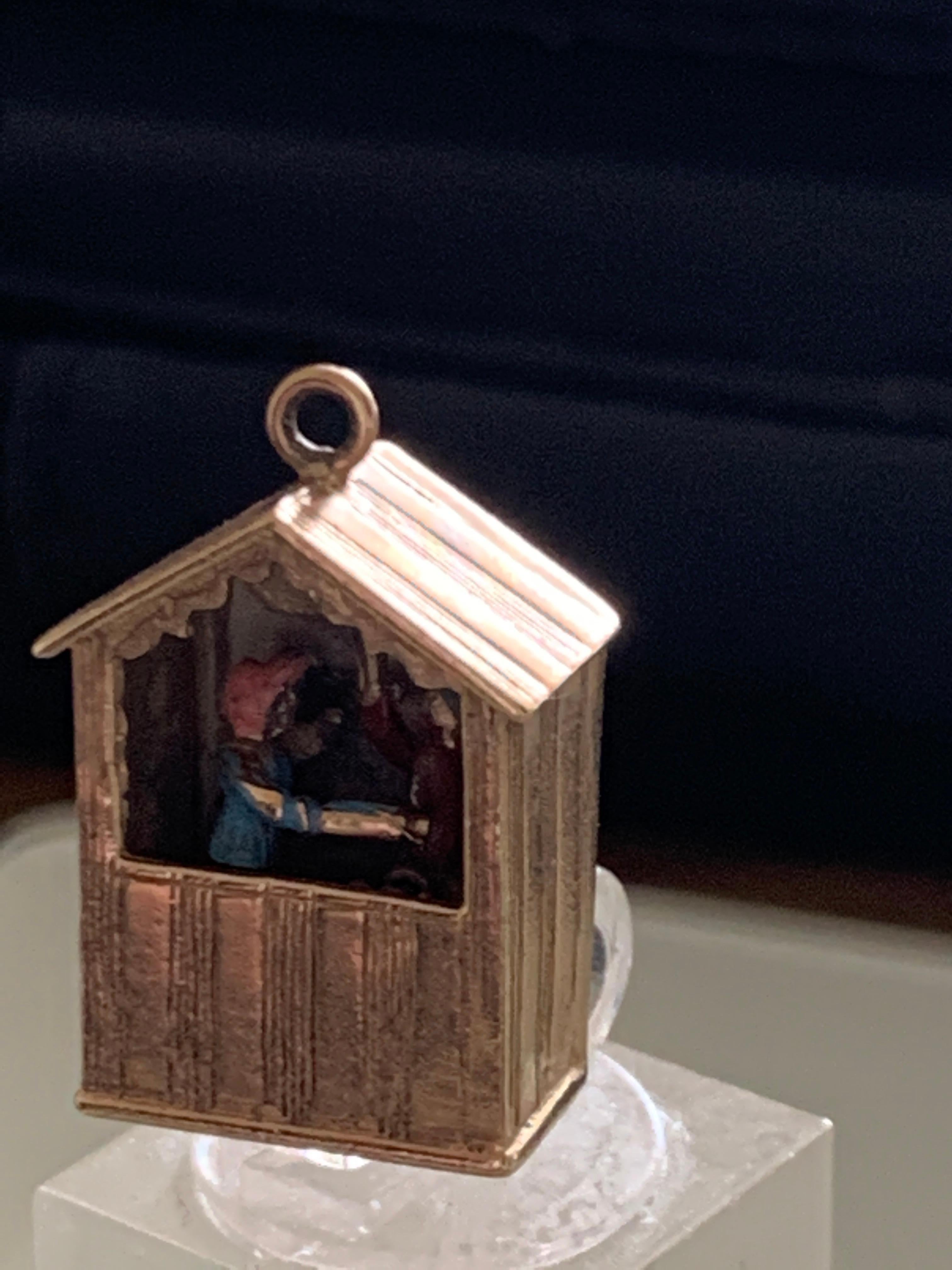 9ct Gold Punch & Judy Charm For Sale 1