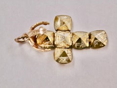9 Ct Gold & Silver Masonic Ball Orb Pendant Dated Circa 1930, John Henry Wynn