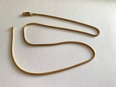 9ct Gold Snake Chain British Hallmark