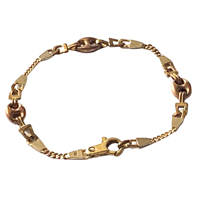9ct Gold Bracelet For Sale at 1stDibs