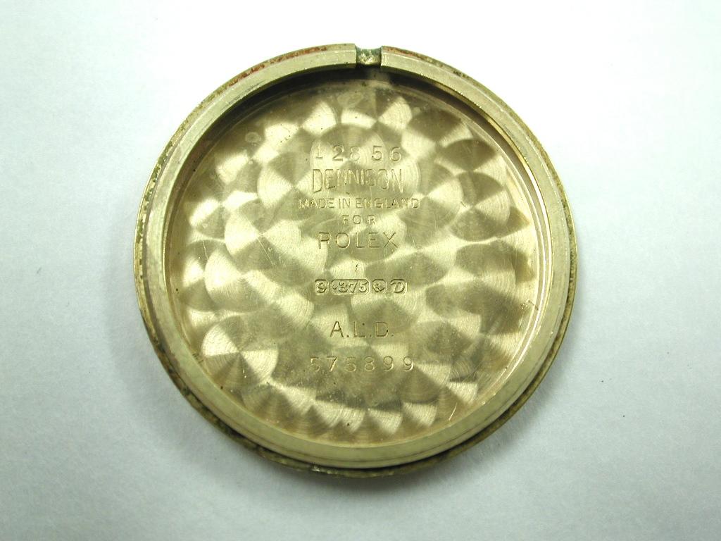 Women's or Men's 9 Carat Gold Tudor Watch with 15 Ruby Tudor Movement and Dennison Case, 1953