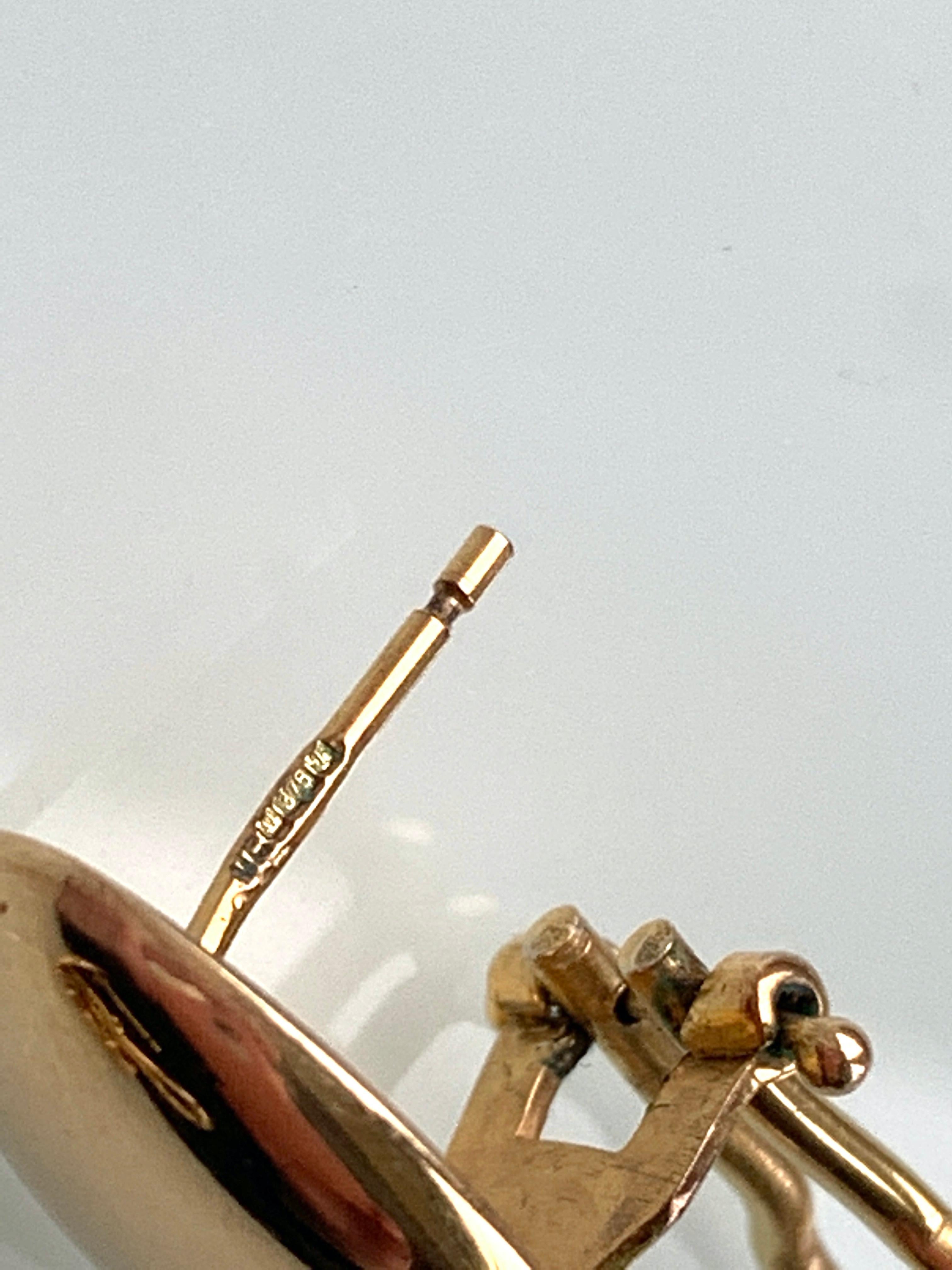 9ct Gold Earrings  For Sale 1