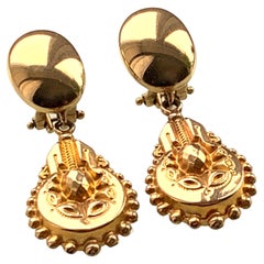 Retro 9ct Gold Earrings 