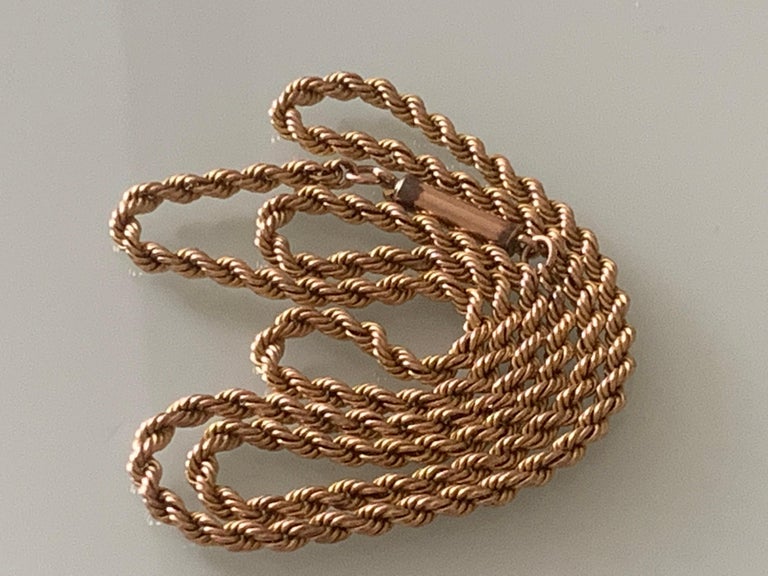 9 carat shop gold rope chain