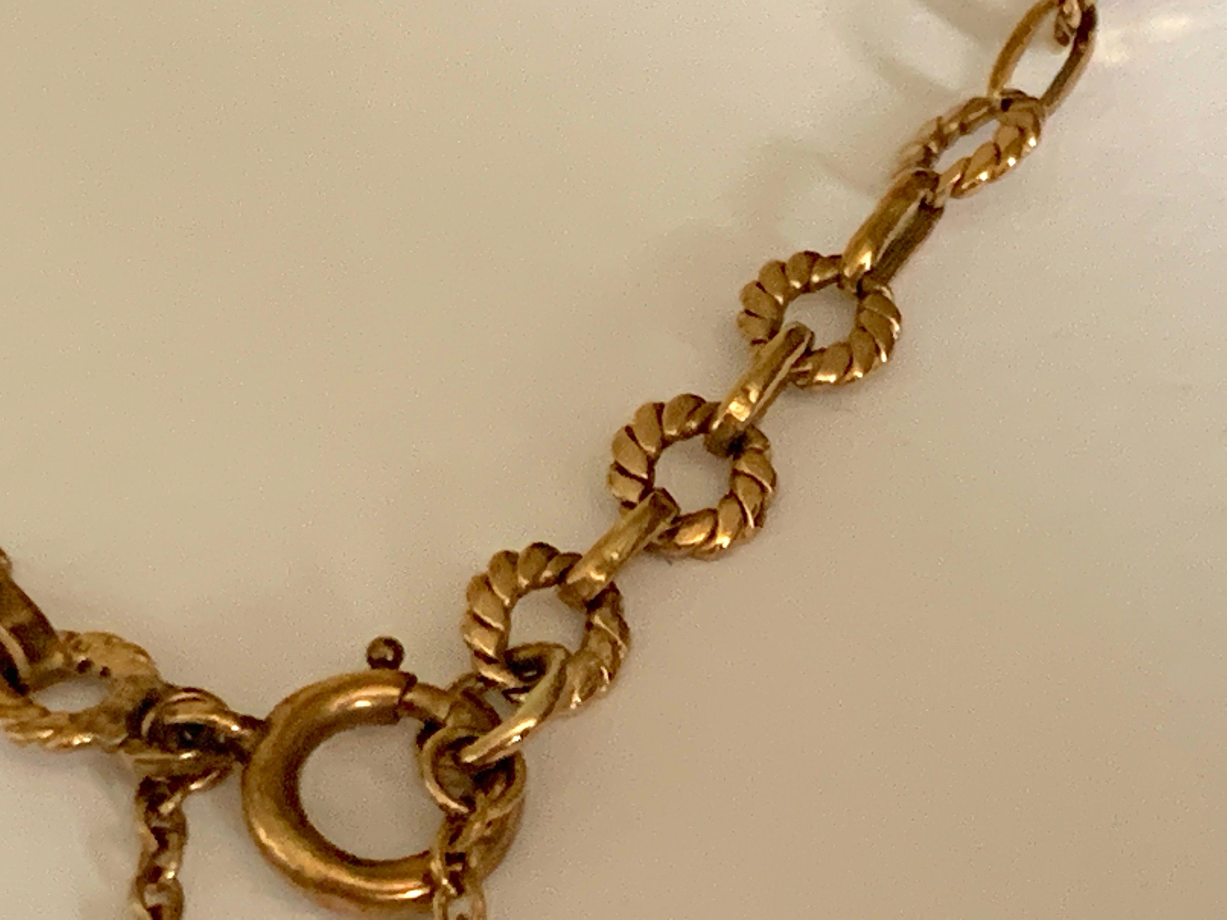 9ct Gold Vintage Bracelet For Sale 1