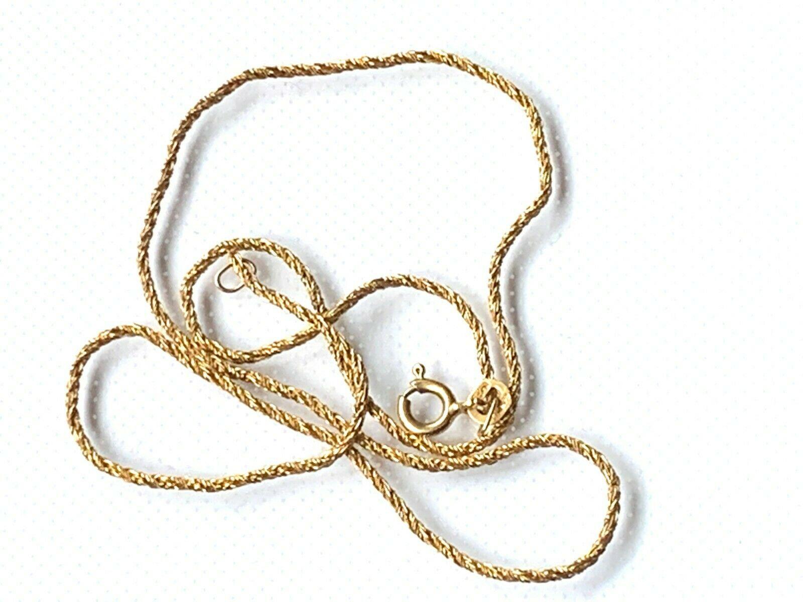 Victorian 9ct Gold Vintage Braided Necklace