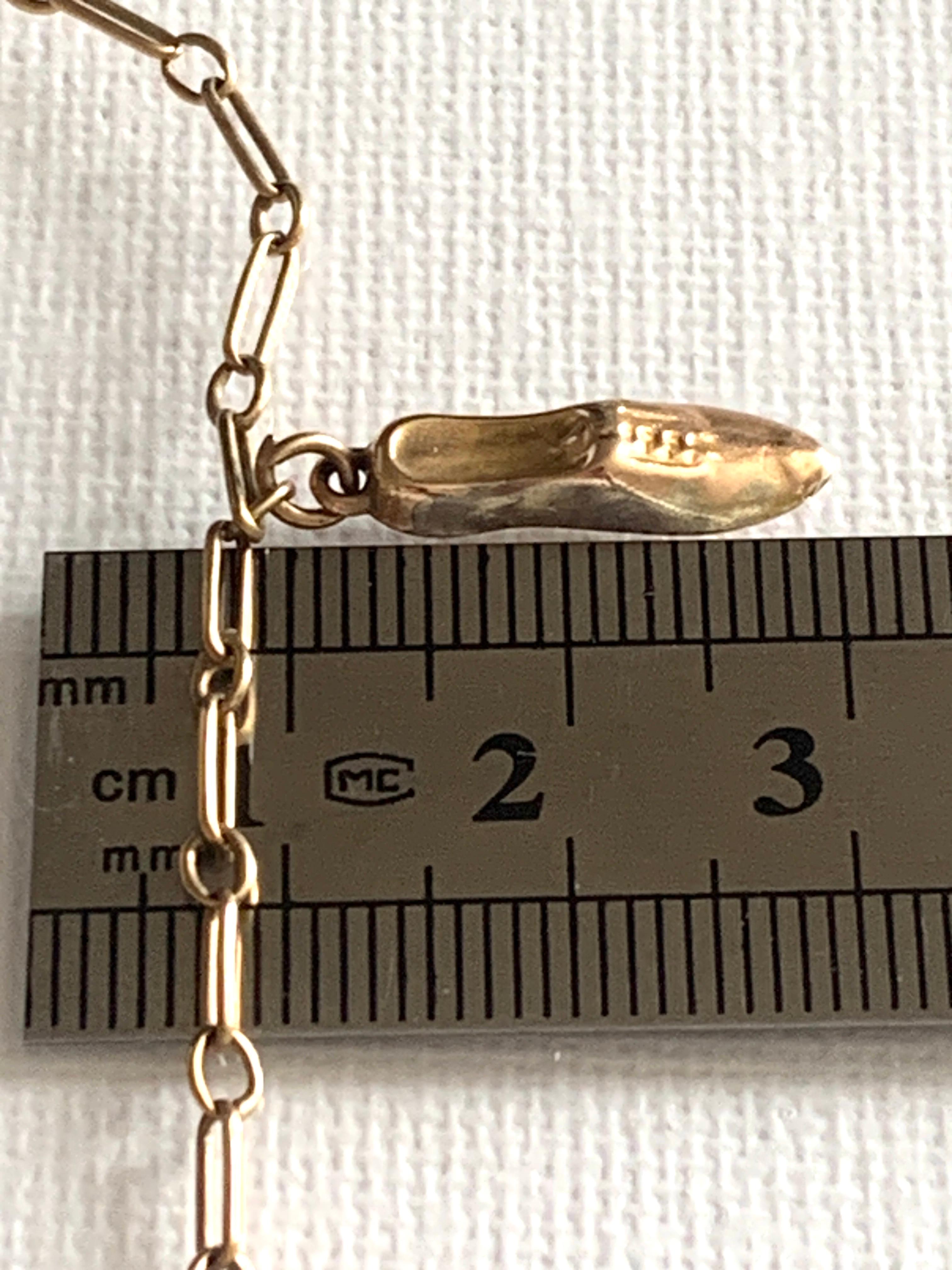 Pulsera de cadena Vintage de oro de 9 ct en Bueno estado para la venta en London, GB