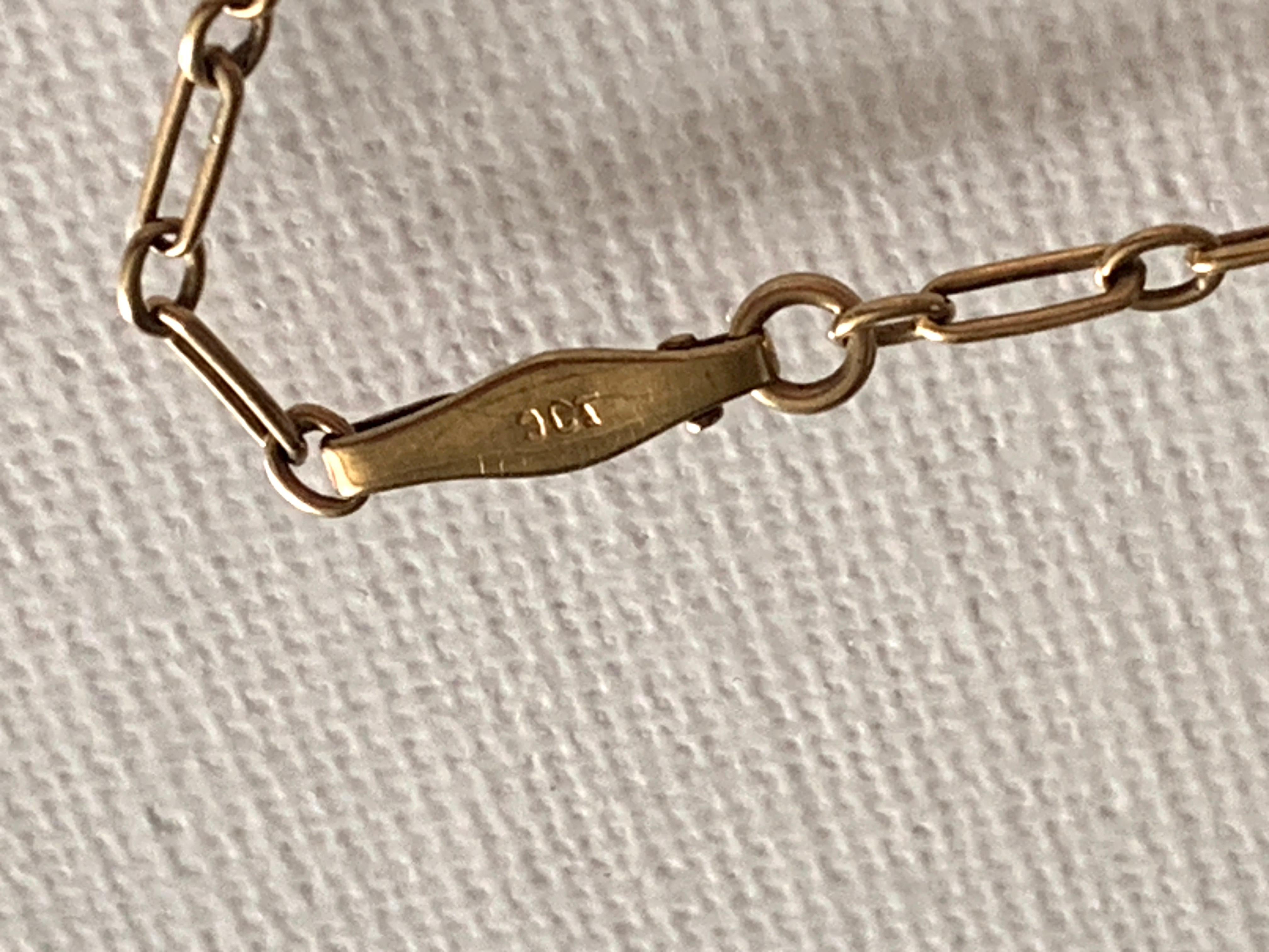 De las mujeres Pulsera de cadena Vintage de oro de 9 ct en venta
