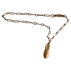 Pulsera de cadena Vintage de oro de 9 ct