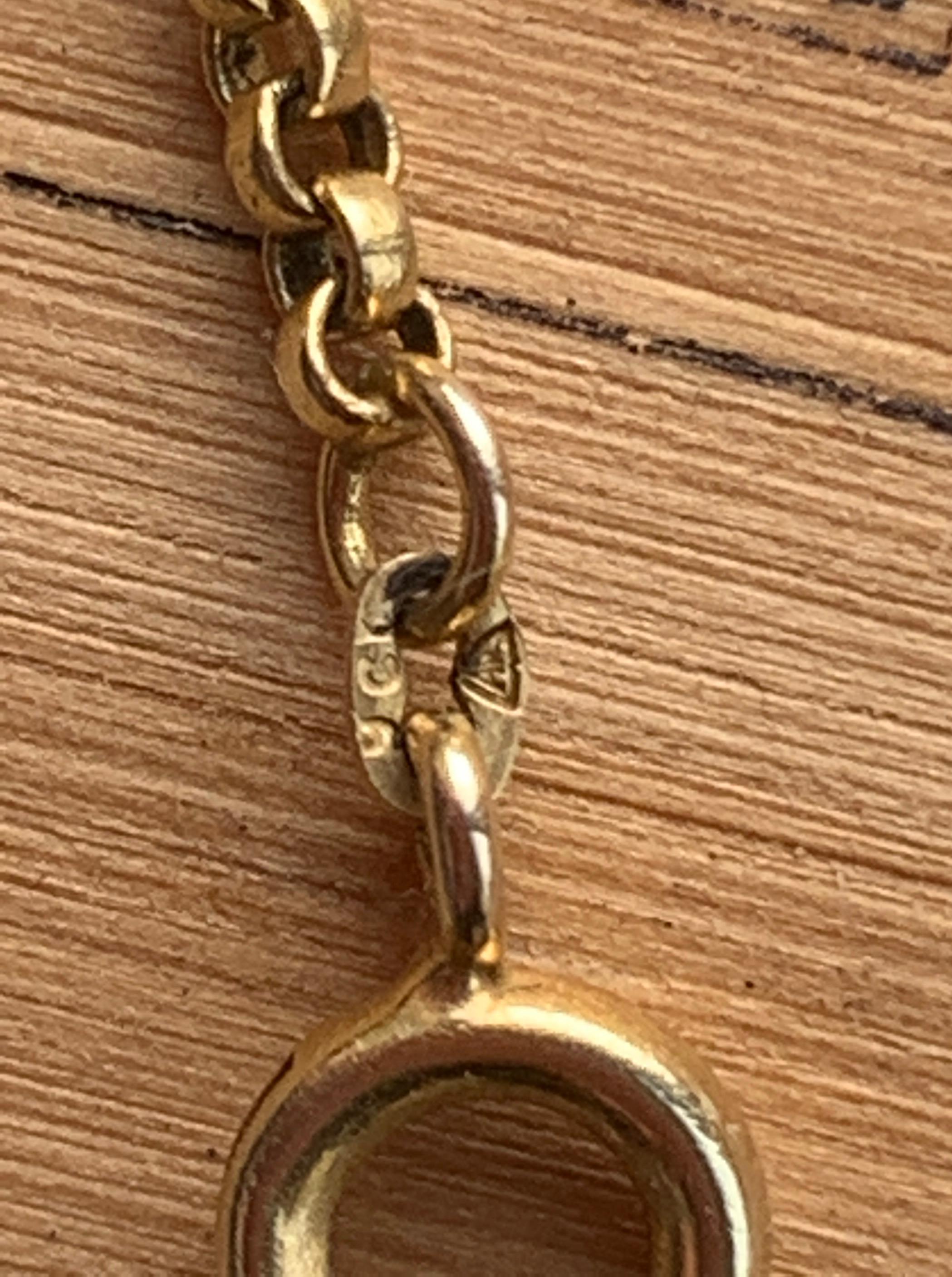 Women's 9ct Gold Exquisite Vintage Necklace For Sale