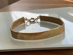 9 Karat Gold Vintage Identitätsarmband
