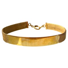 9 Karat Gold Vintage Identitätsarmband