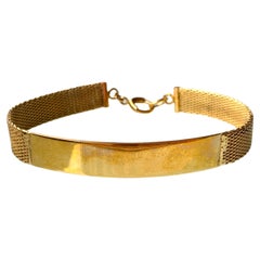 9ct Gold Vintage Identity Bracelet