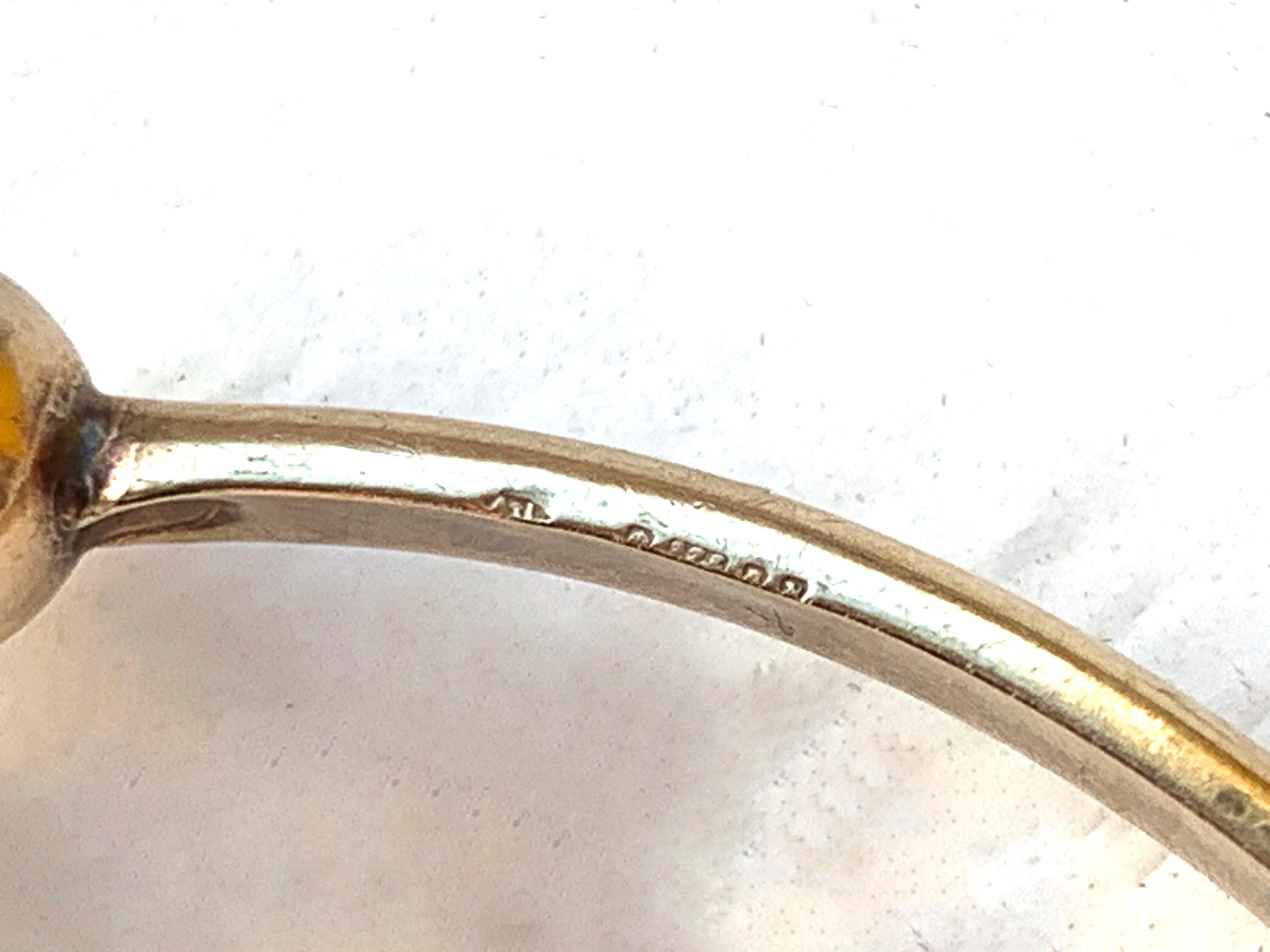 Neoclassical 9ct Gold Vintage Torque Bangle