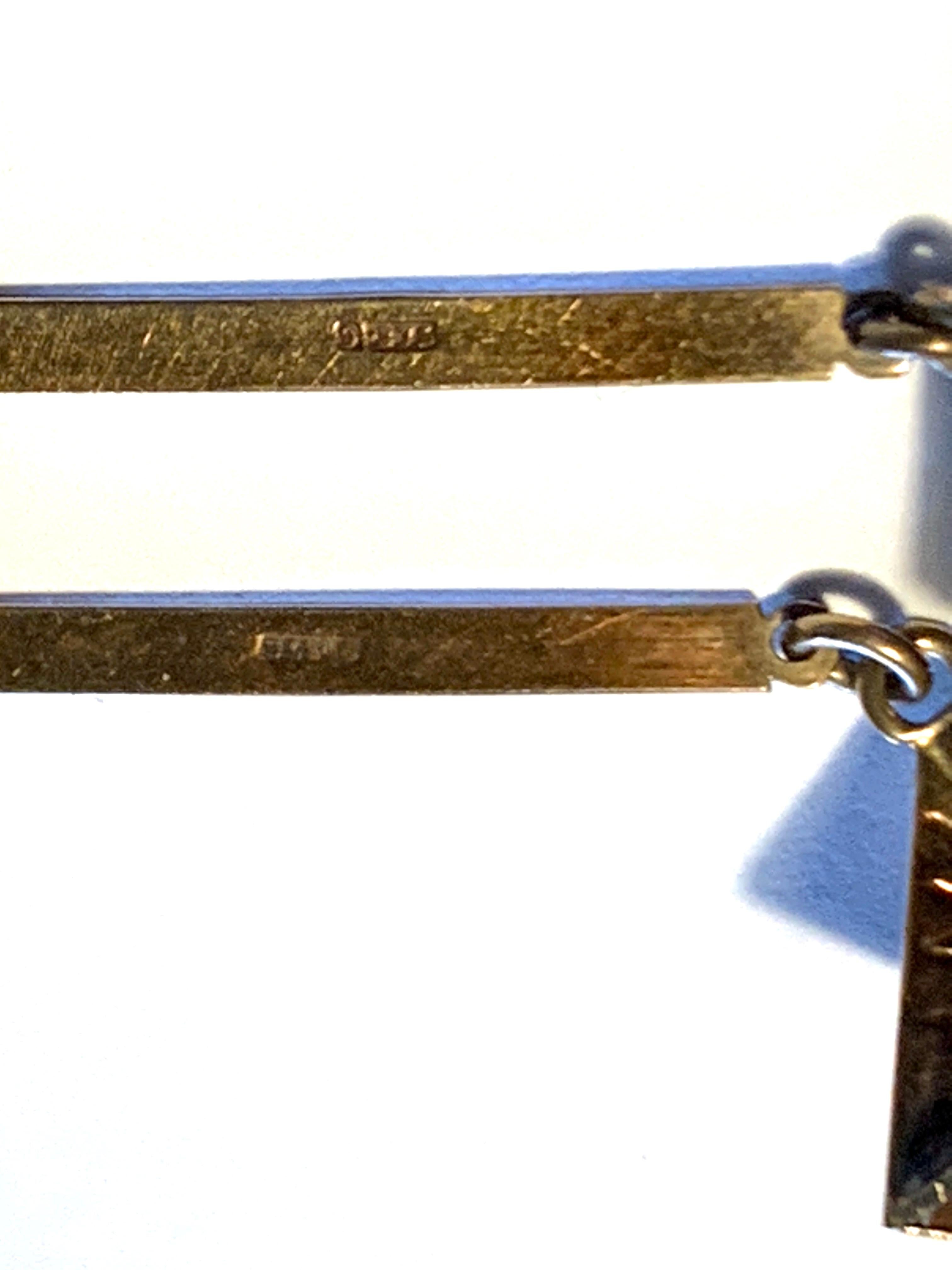 Rare Boucles d'oreilles géométriques en or début 20ème siècle en vente 7
