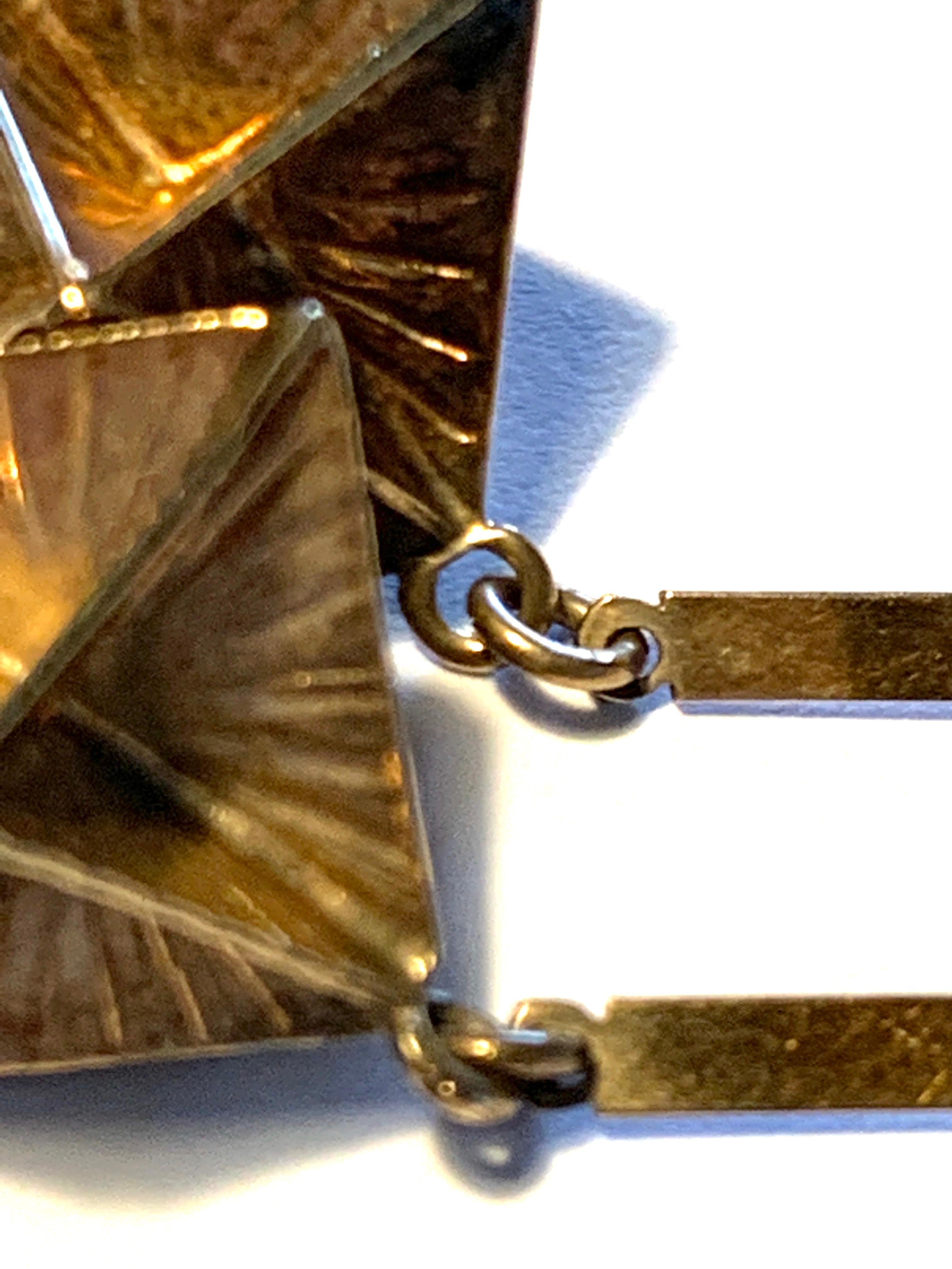Rare Boucles d'oreilles géométriques en or début 20ème siècle en vente 8