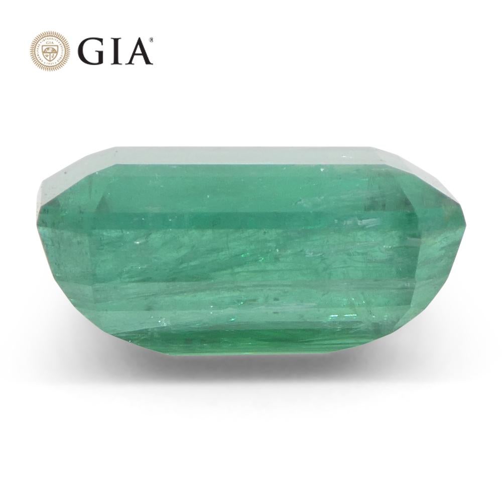 Achteckiger 9 Karat grüner Smaragd im Smaragdschliff GIA-zertifiziert Zambia (F2) im Angebot 4