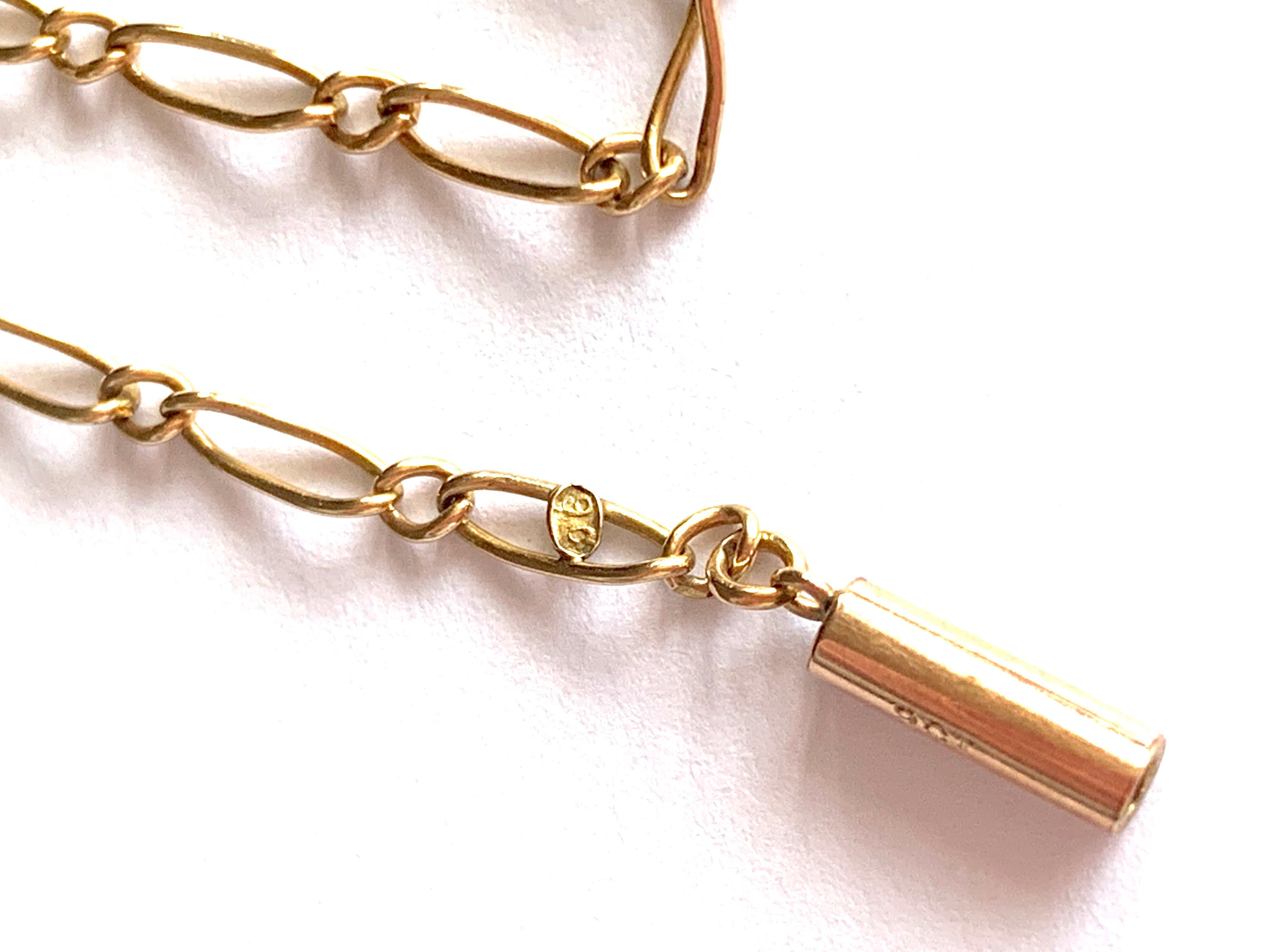 Women's 9ct Rose Gold Antique Chain For Sale