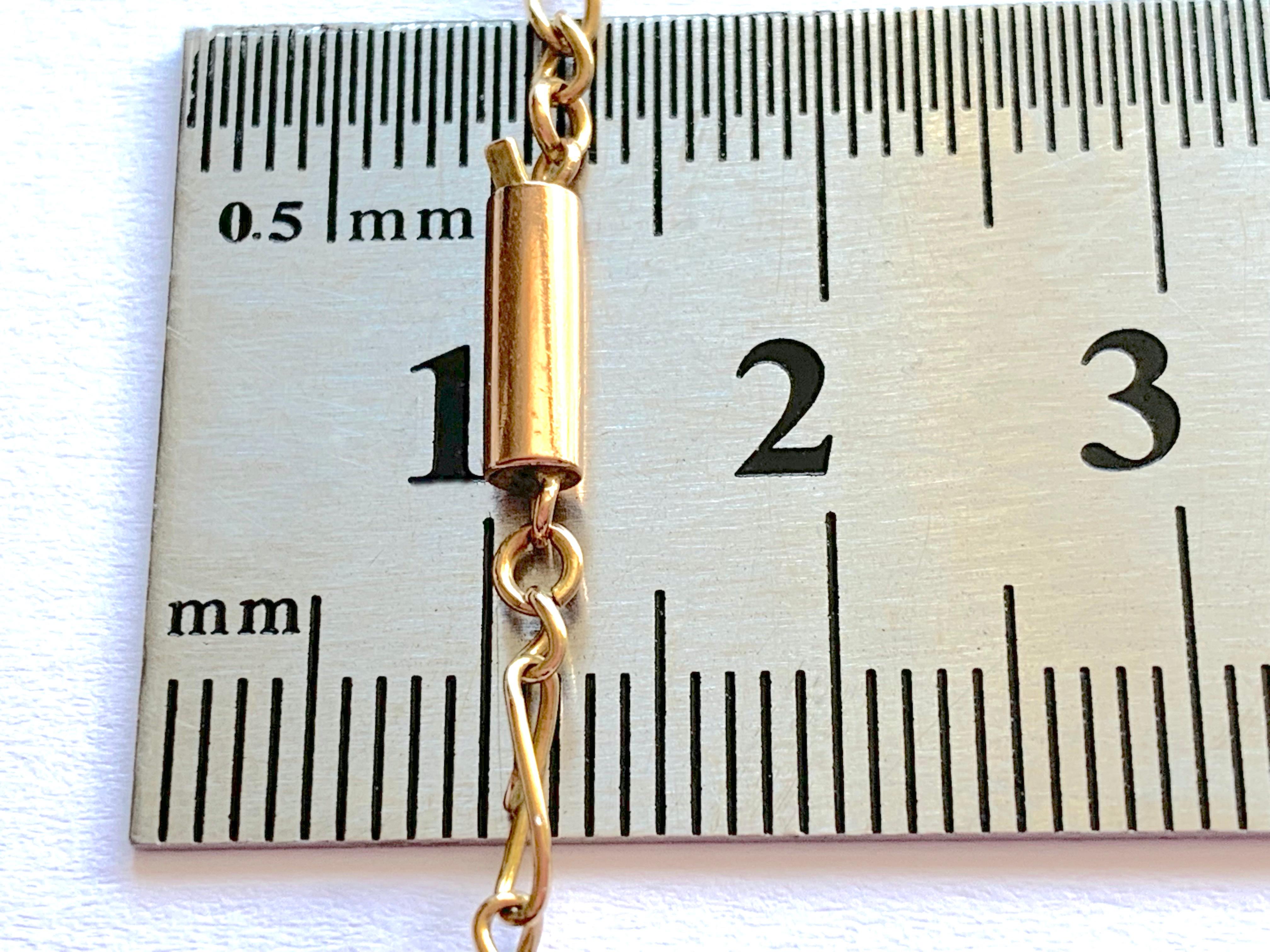 9ct Rose Gold Antike Kette im Angebot 1