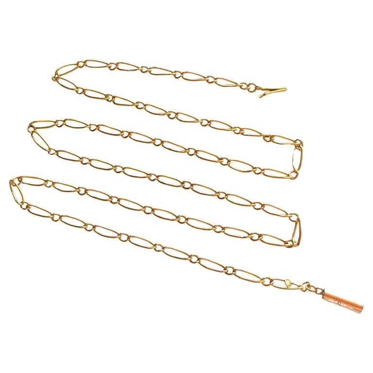 9ct Rose Gold Antique Chain For Sale at 1stDibs