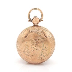 9CT Rose Gold Antique Edwardian Sovereign Coin Holder Case