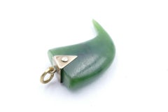 9ct Rose Gold Antique/Vintage Nephrite Jade Pendant