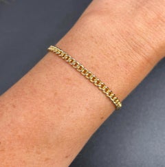 9ct Rose Gold, Curb Albert Bracelet with T-bar & Swivel, Hallmarked London 1934