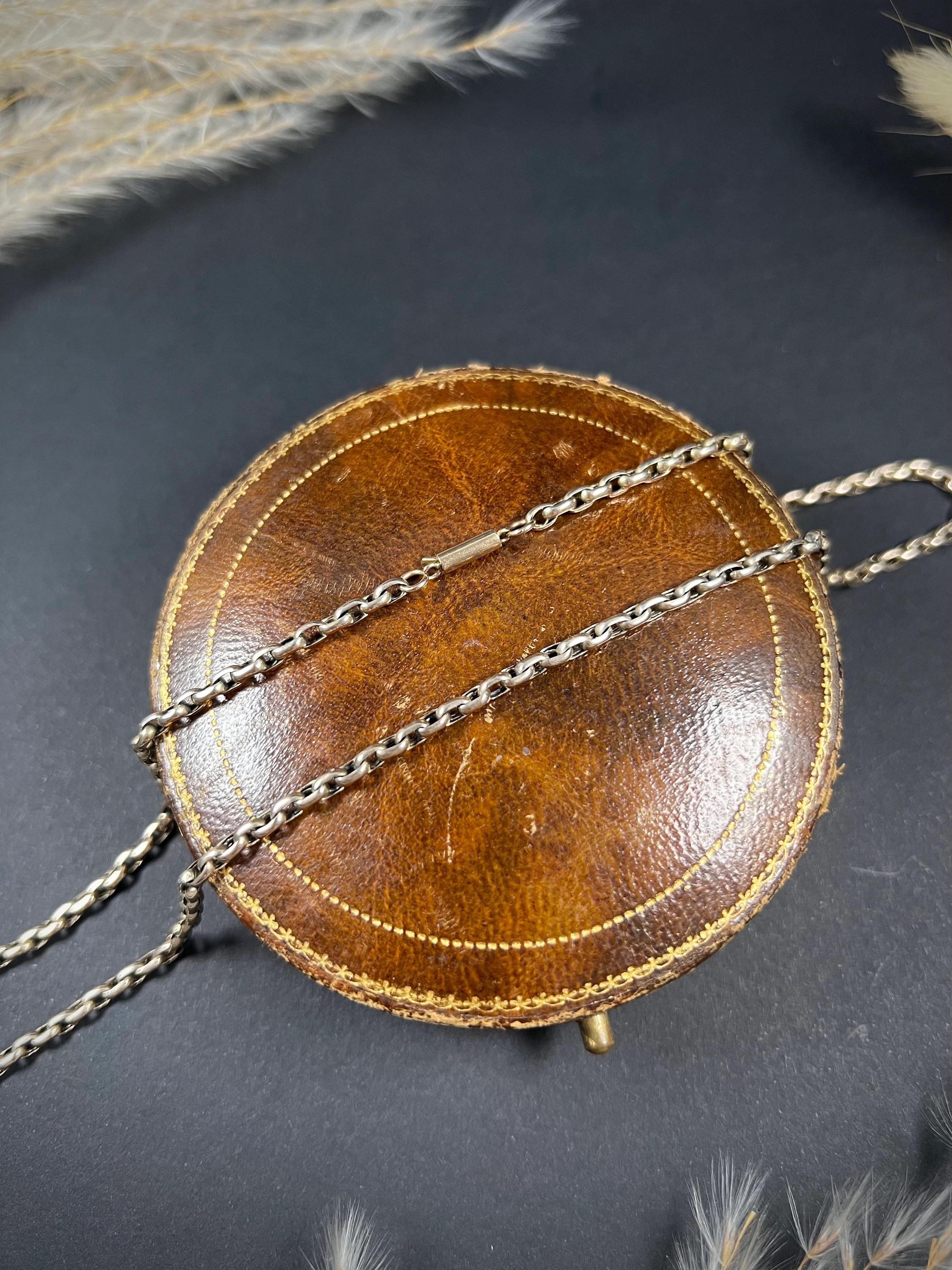 9ct Rose Gold, Edwardian 17 Inch, Oval Belcher Link Chain Barrel & Torpedo Clasp 6