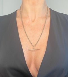 9ct Rose Gold, Edwardian 22 Inch Solid Rope Link Chain with Swivel Clasp & T Bar