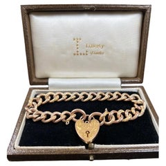 Bracelet édouardien Night & Day à motifs floraux en or rose 9 carats