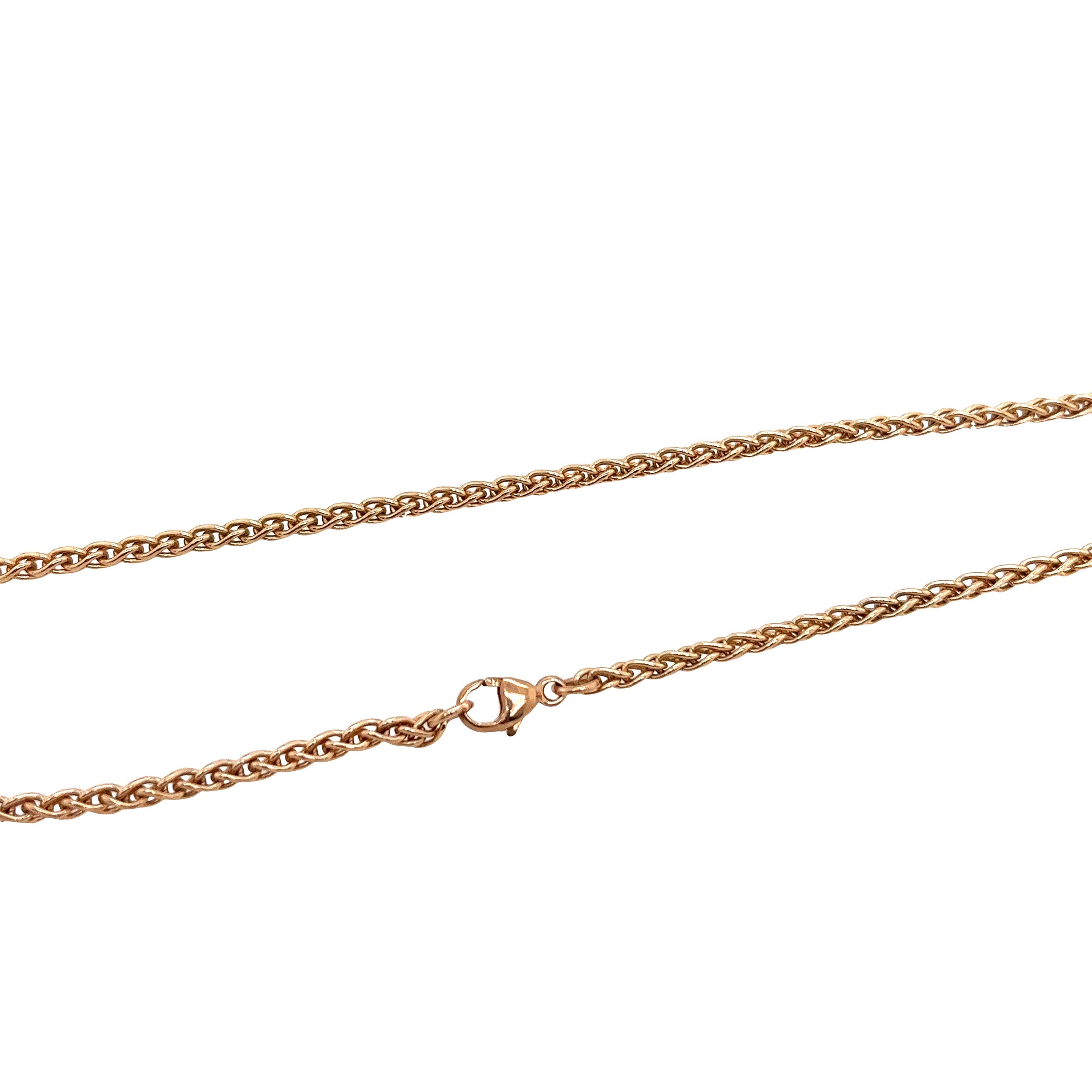 rose gold chain mens