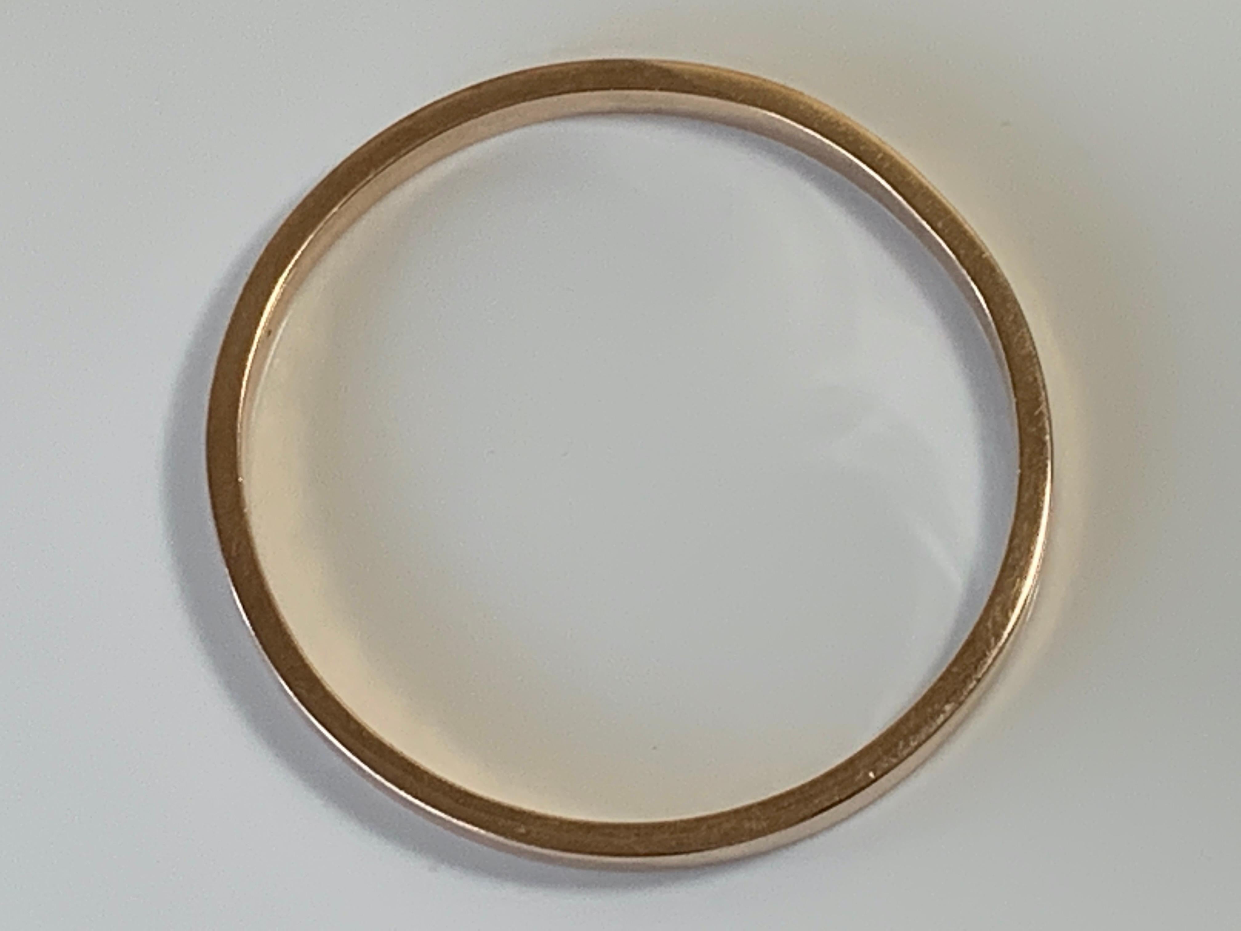 9ct Rose Gold Victorian Bangle For Sale 3