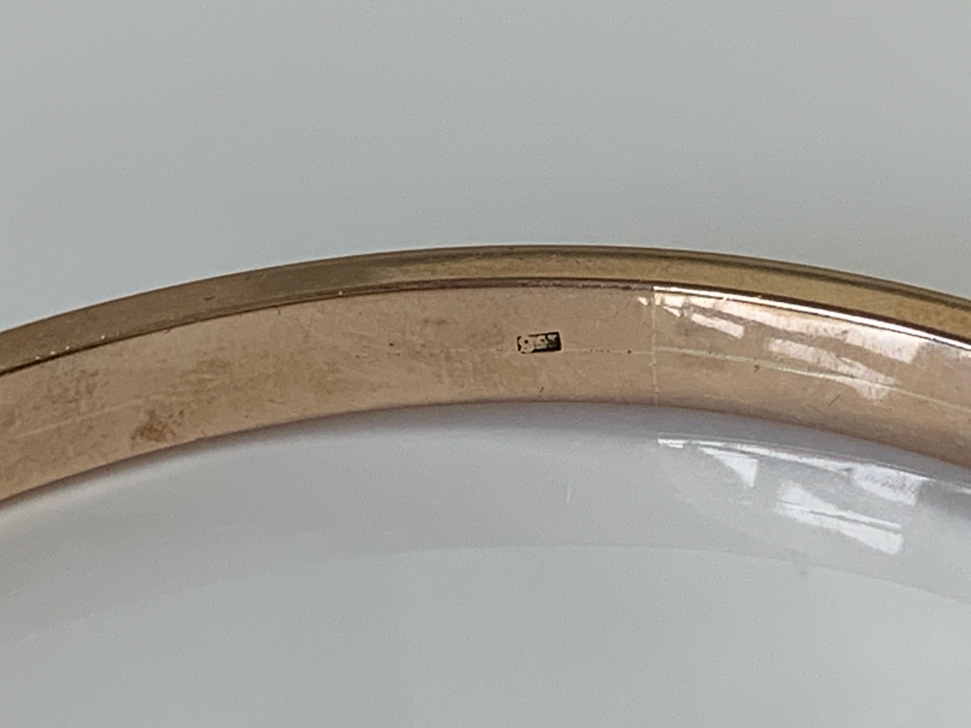 9ct Rose Gold Victorian Bangle In Good Condition For Sale In London, GB