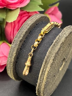 9ct Rose Gold Victorian Ornate Link Chain Extender with Swivel Clasp, 3.5 Inches