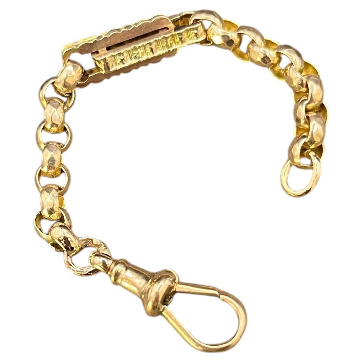Alargador de cadena de eslabones ornamentada victoriana de oro rosa de 9 ct con cierre giratorio, 4 pulgadas