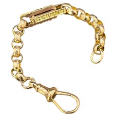 9ct Rose Gold Victorian Ornate Link Chain Extender with Swivel Clasp, 4 inches