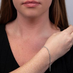 9ct White Gold 1.00ct Diamond Bracelet